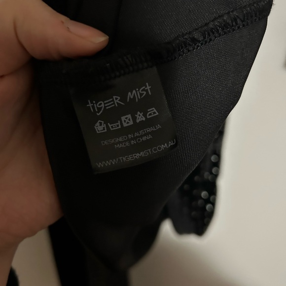 Black Velvet Metallic I.am.Gia tiger mist collab dress - Picture 5 of 5